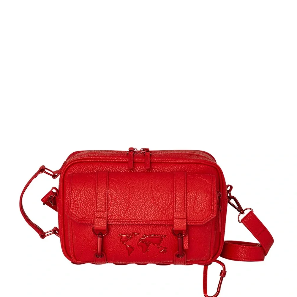 Authentic Sprayground JAMES FIRST CLASS RUBY RED CROSSBODY NWT - Picture 1 of 6
